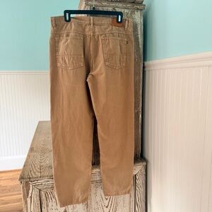Billy Reid Men's Tan Cotton Linen 5 Pocket Pants Size 34